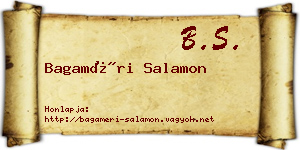 Bagaméri Salamon névjegykártya